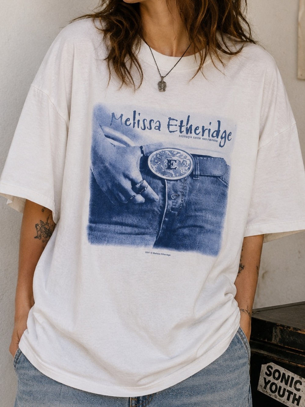 Vintage Melissa Etheridge 2001 Live and Alone Tour T Shirt Concert Tee XL